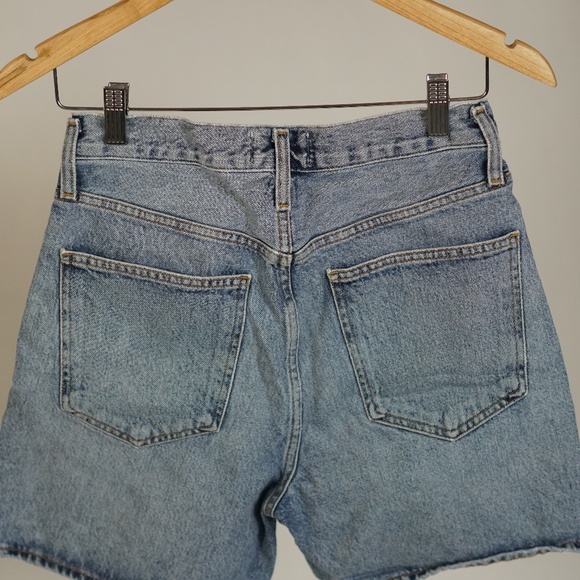 AGOLDE Criss Cross Denim Shorts - Picture 6 of 6